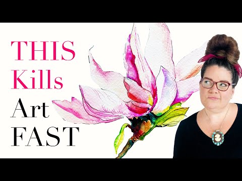 A Magnolia Watercolor Tutorial Other's Aren't Teaching