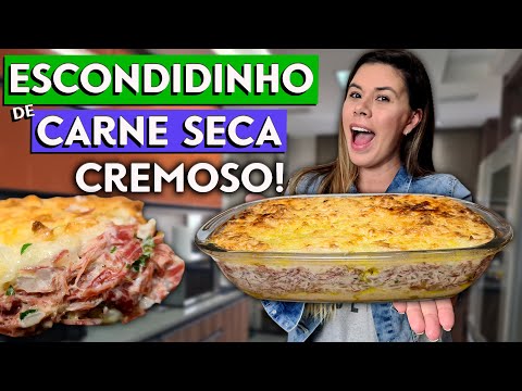 ESCONDIDINHO DE CARNE SECA (CHARQUE) CREMOSO - SEM BATATA !