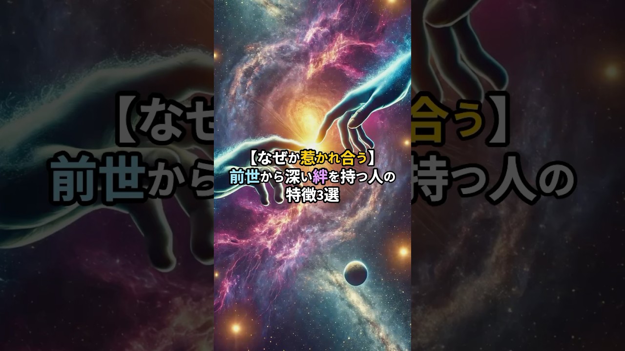【なぜか惹かれ合う】前世から深い絆を持つ人の特徴3選 #スピリチュアル #前世