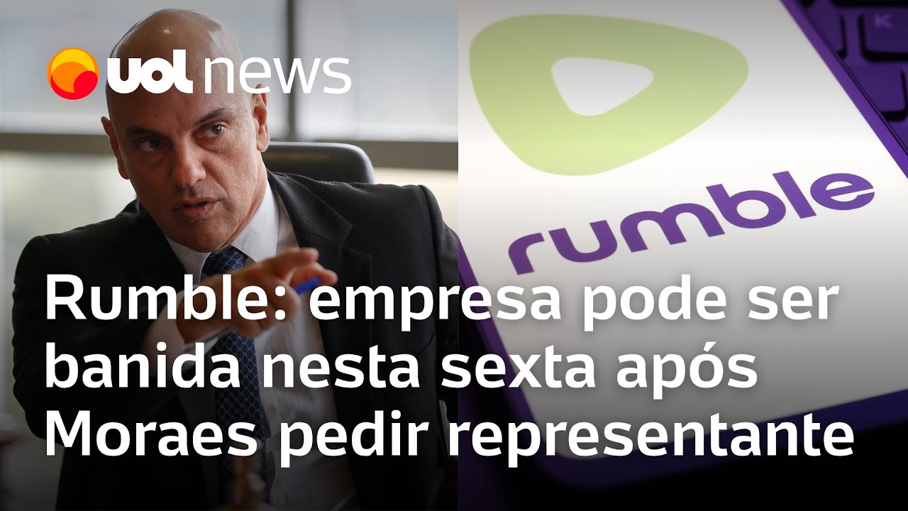 Rumble: Plataforma que processa Alexandre de Moraes pode ser suspensa no Brasil nesta sexta (21)