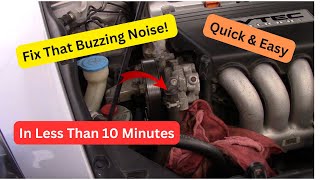 Honda Power Steering Pump Noise / Easy Fix