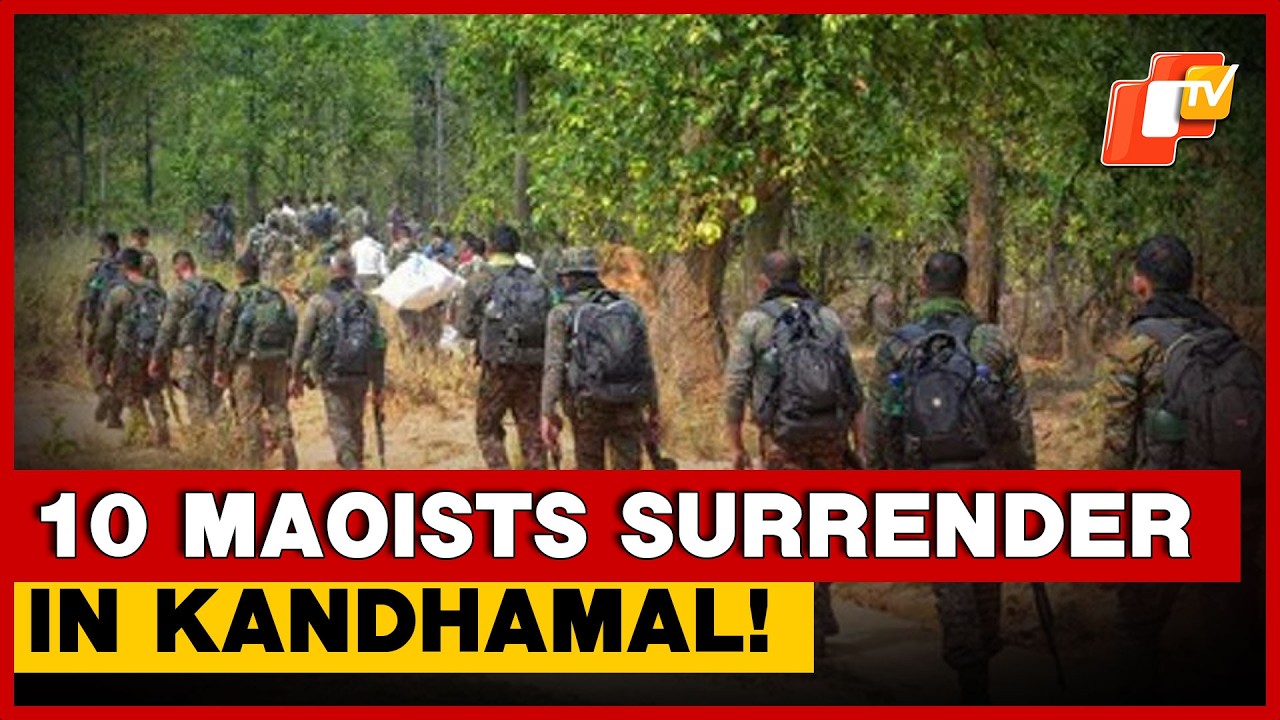 10 Maoists Surrender Before Police In Kandhamal