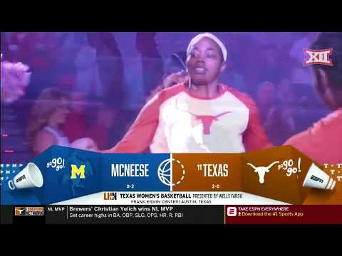 McNeese State vs Texas Women's Basketball Highlights
