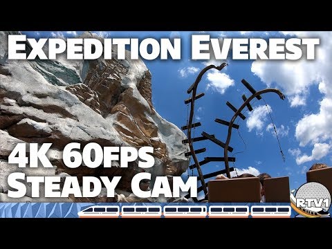 Expedition Everest Coaster - 4K 60fps Steady Cam - Animal Kingdom - Walt Disney World