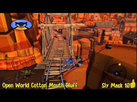 Sly Cooper Thieves in Time: Episode 2 - Cotton Mouth Bluff Sly Mask Locations - HTG