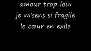 Images- Le coeur en exil ( lyrics )