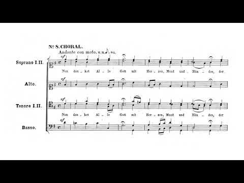 Mendelssohn: Lobgesang, Op.52, No.8 Chorale, Nun danket alle Gott