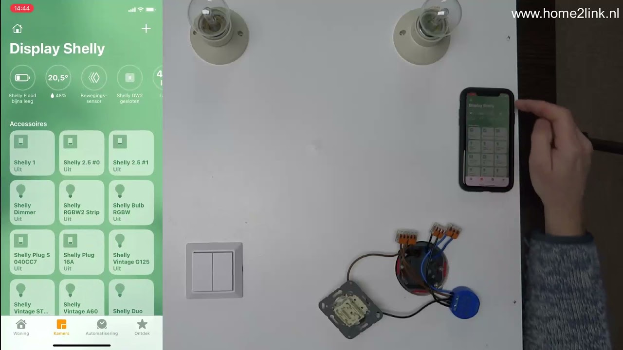 Shelly met HomeKit gebruiken