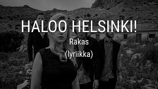 Haloo Helsinki! Rakas Lyriikka