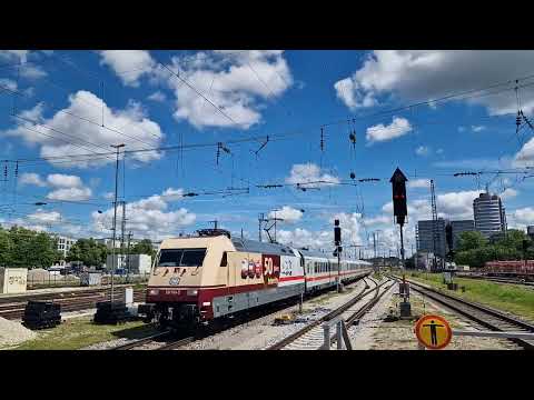 Einfahrt des InterCity 2082 "Königsee" am 26.05.2024 in München Obf