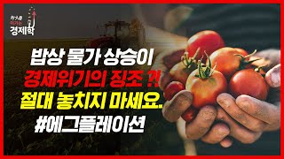 식탁 물가 상승이 미치는 엄청난 경제적 파급 효과!? | 경제 대화를 위한 넓고 얕은 지식