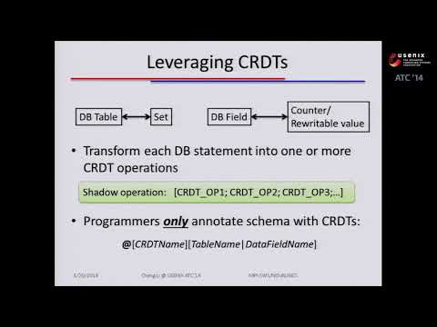 USENIX ATC '14 - Automating the Choice of Consistency Levels in Replicated Systems