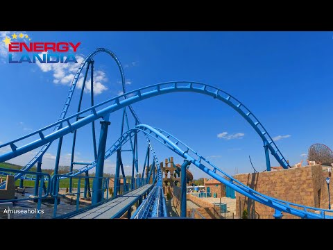 Abyssus Rollercoaster 4K Front Row On Ride POV | Energylandia | Amuseaholics