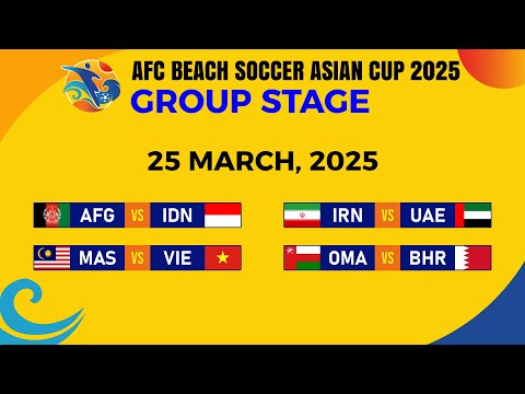 Group C - D: Matchday 3 Results | AFC Beach Soccer Asian Cup 2025.