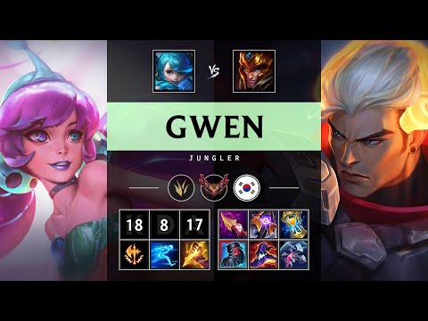 Gwen Jungle vs Jarvan IV - KR Grandmaster Patch 25.17