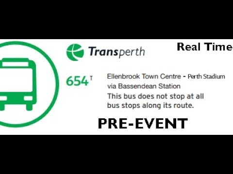 Transperth Stadium Event 654T | pre-Ellenbrook Line