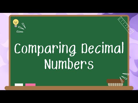 Decimals | Comparing Decimal Numbers