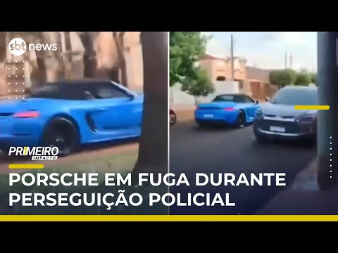 Motorista em Porsche é preso após perseguição policial | #PrimeiroImpacto