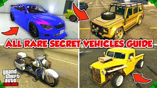 *UPDATED 2024* How to Get ALL RARE Cars in GTA 5 Online! (Secret Vehicles Guide 2024)
