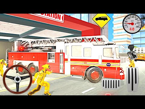 Firefighter Truck Driving Simulator - Rescue Games - Rescue FIre Truck Simulator - Android Gameplay