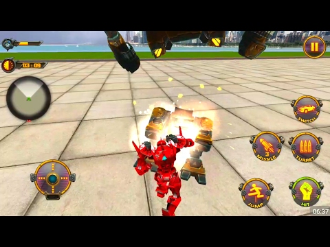 Robot Car War Transform Fight  - Best Android Gameplay HD #3