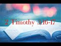 Let's memorize 2 Timothy 3:16-17!