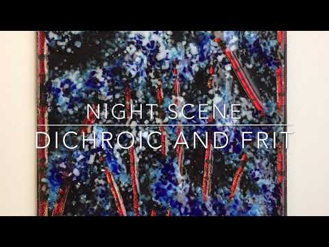 Fused Glass Landscape - fused glass project, ideas and tutorials