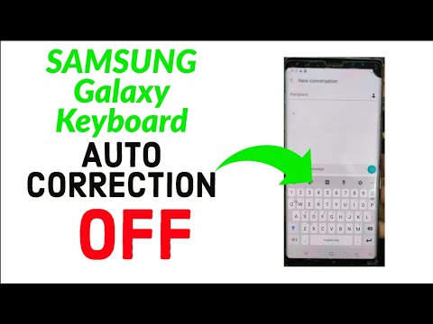 Galaxy Keyboard 2021 AUTOCORRECT Turn Off | How To Turn Off Autocorection In Samsung Keyboard