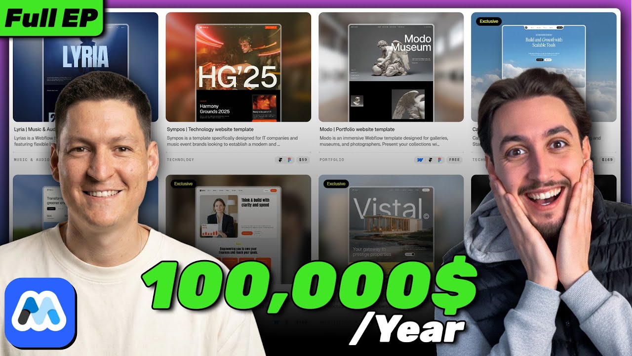 How To Make $100,000 Selling Webflow Templates