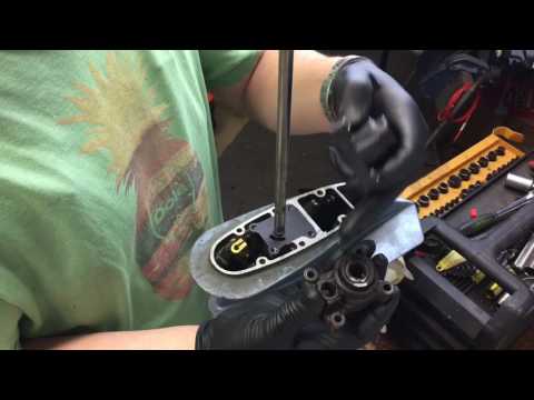 How to replace water pump impeller on a 1977 Evinrude Outboard Motor Part 3