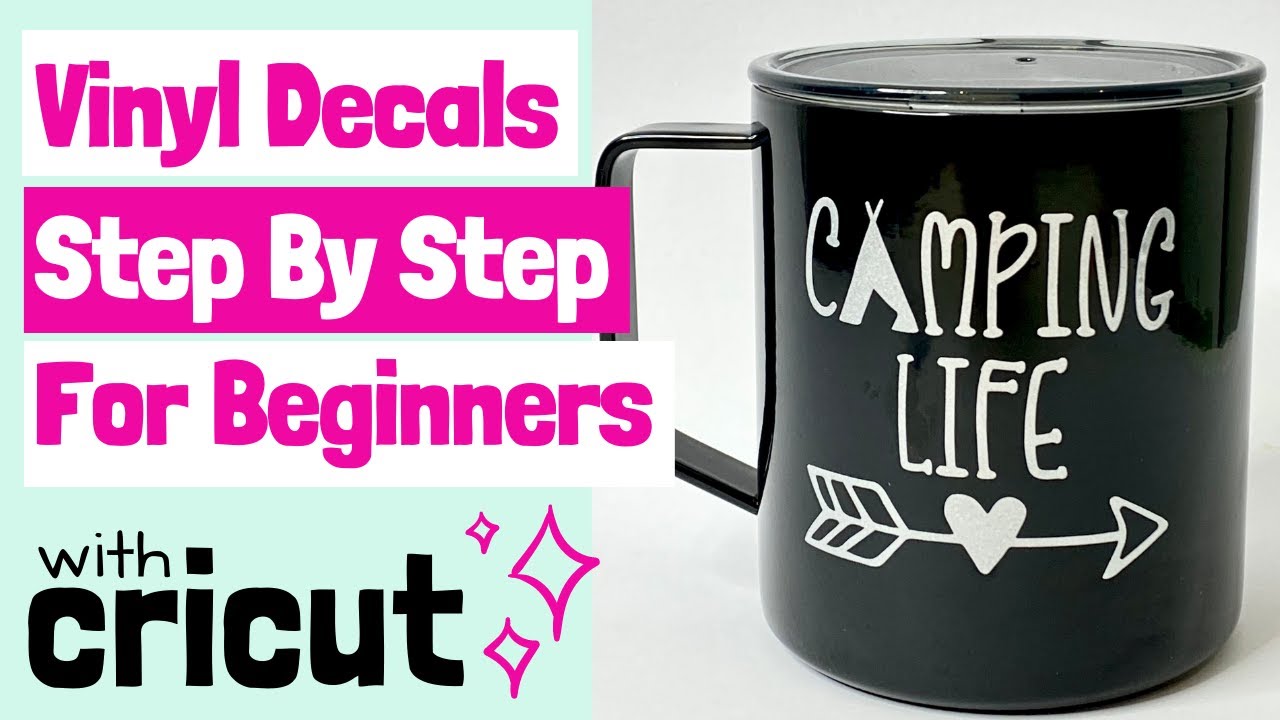 How to Make And Apply Vinyl Decals For Beginners using Cricut Design Space