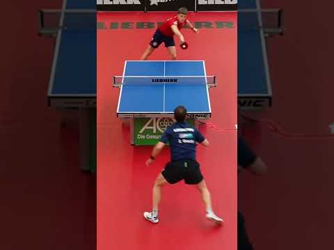Simon Gauzy vs. the best anti-spin player (Luka Mladenovic)