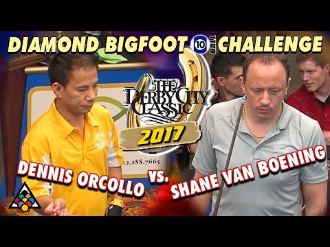 DENNIS ORCULLO VS. SHANE VAN BOENING - 2017 Derby City Classic "Diamond Bigfoot 10 Ball Challenge"