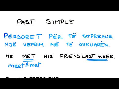 PAST SIMPLE TENSE. KOHA E SHKUAR NË ANGLISHT.