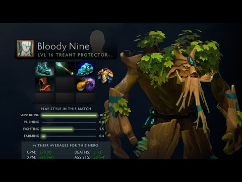 Dota 2 Replay 7.32D Bloody Nine Treant Protector's Another NA Team vs DogChamp