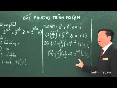 Chương 2-Bài 12-Bất phương trình F(x) > M