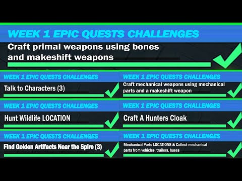 All Week 1 Easy Challenges Complete Guide In Fortnite! Chapter 2 Season 6 Fast Week 1 Challenges!
