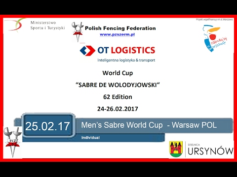 2017 Men's Sabre Individual World Cup Warsaw 64 - 8 - Piste Red