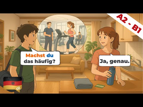 10 Deutsch Dialogen (A2-B1) | Deutsch lernen durch Hören | Wortschatz & Geschichten