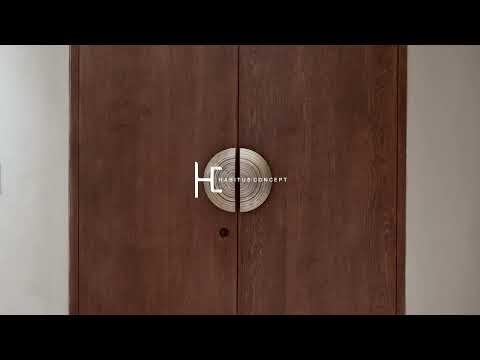 DOUBLE DOOR DETAIL WITH DOOR MAKER, RANGKA INDAH