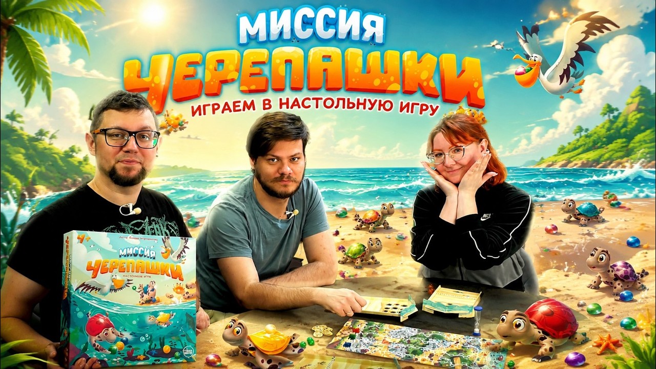 МИССИЯ ЧЕРЕПАШКИ 🐢 играем в настольную игру