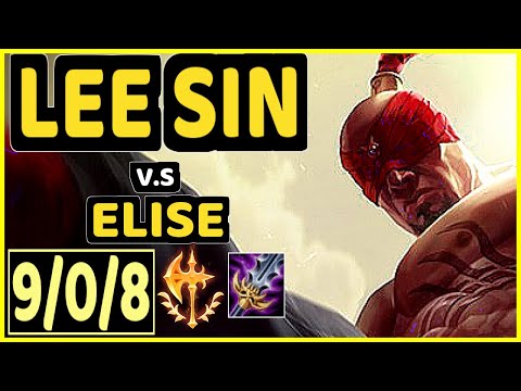 SERTUSS (LEE SIN) vs ELISE - 9/0/8 KDA JUNGLE GAMEPLAY - EUW Ranked MASTER