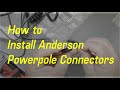 Step by Step Anderson PowerPole Installation on DC Power Connector