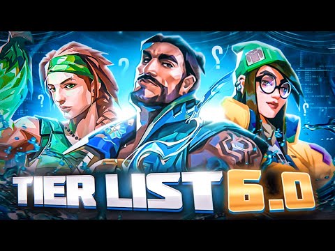 BEST AGENTS For EPISODE 6 in VALORANT! VALORANT TIER LIST 6.0 - Valorant best solo agents!