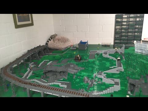 Stadt Update (109) der Abriss der alten Zug strecke und der neu bau hoch bis zur Brücke.