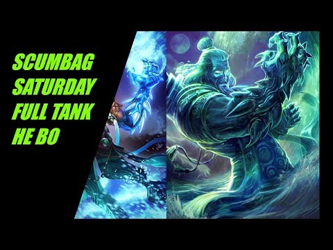 SCUMBAG SATURDAY FULL TANK HE BO LMAO - Grandmasters Ranked 1v1 Duel - SMITE
