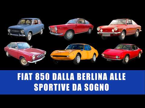 Fiat 850 dalla berlina alle sportive da sogno