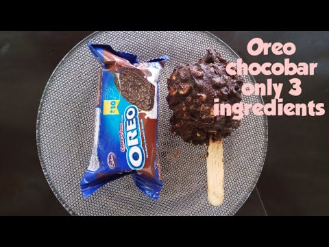 ഓറിയോ ചോക്കോബാർ /Oreo chocobar recipe/only 3 ingredients /
