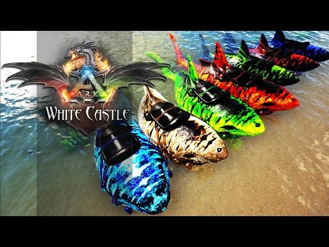 ARK White Castle EP15 - Exercito De Megalodon & Coleção Baddas Completa!
