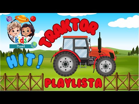 TRAKTOR KOPARKA POCIĄG - piosenki o AUTACH dla dzieci 🚜 🅗🅘🅣 🚒